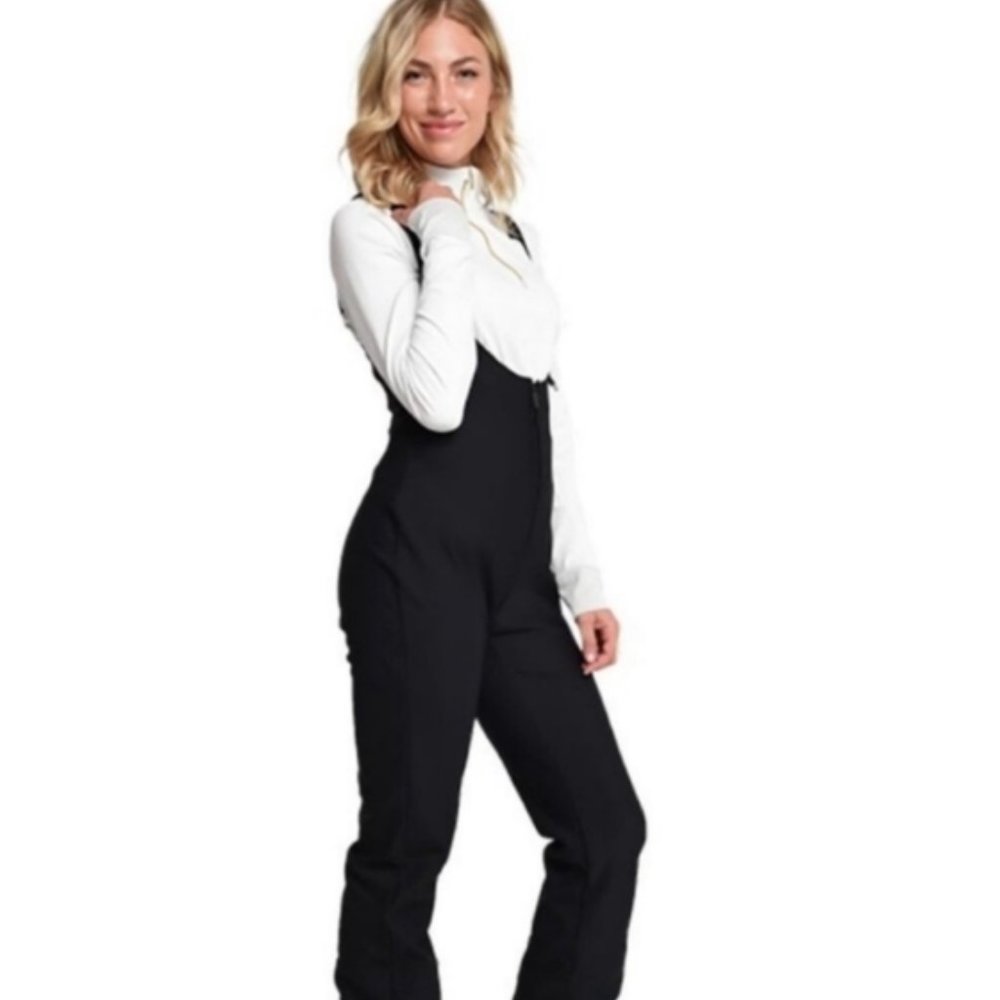 Obermeyer Black Stirrup Bib Overall Ski Pants 6